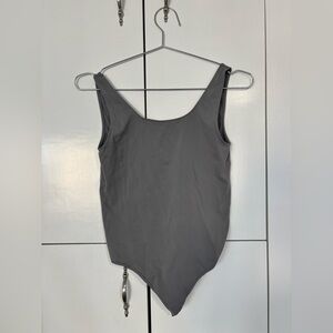 SKIMS Kids One Piece Swimsuit in Gray